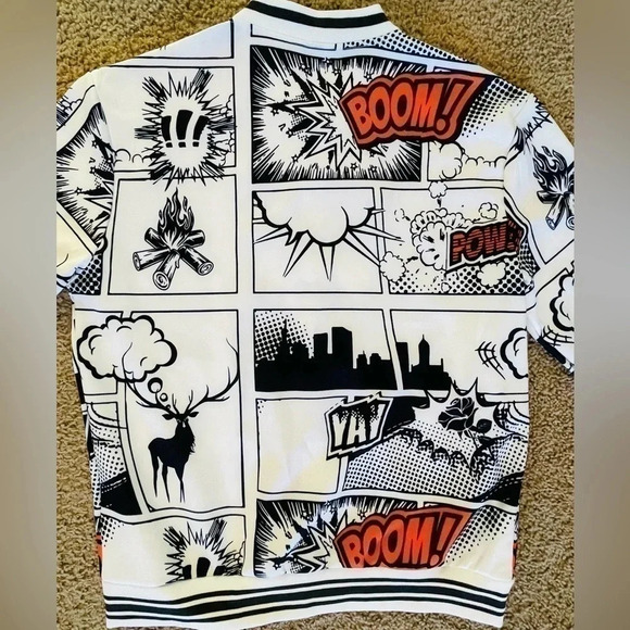 NWOT Men small comic jacket (A69) - Picture 4 of 4